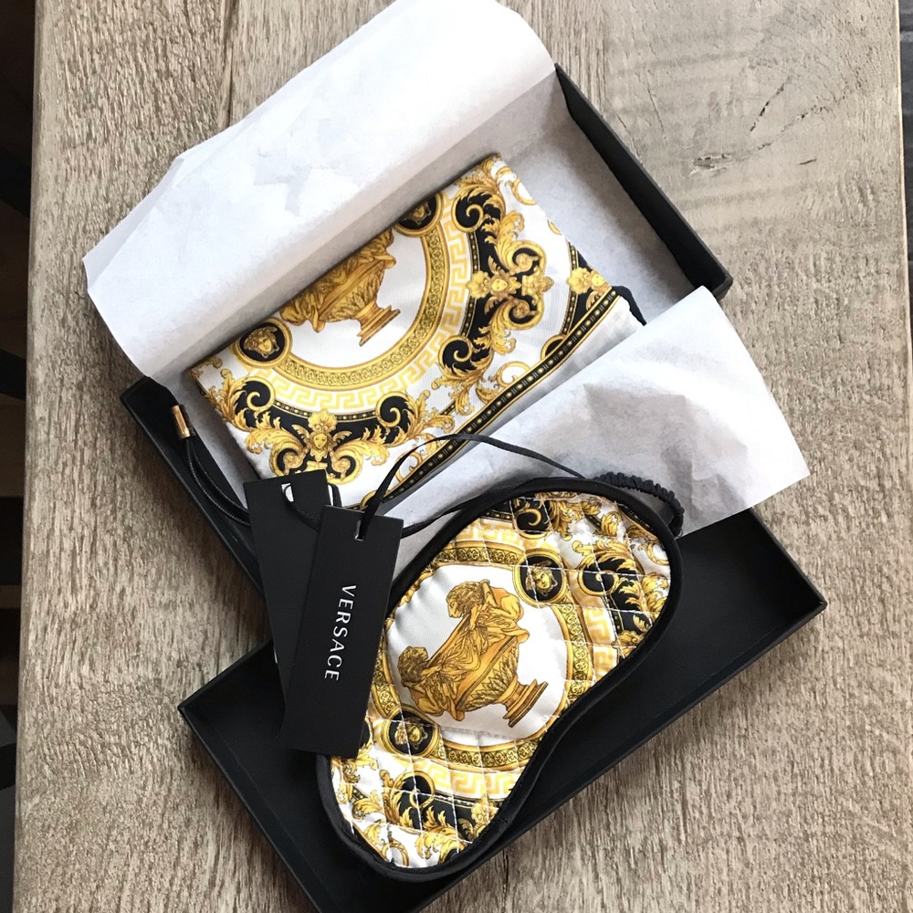 Versace Barocco Silk Sleep Mask
